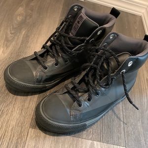 Converse black high tops size 5 men’s